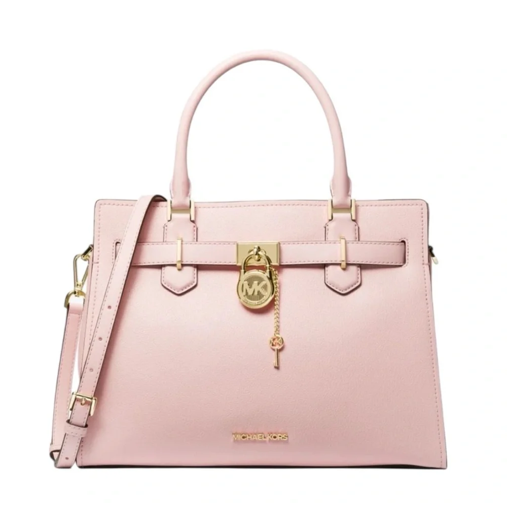 Michael Kors Hamilton Medium Pastel Satchel Shoulder Bag, Crossbody, Handbag - Picture 2 of 7